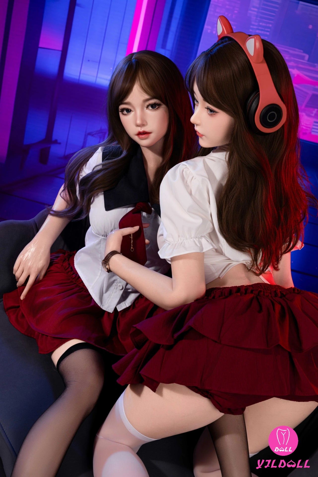 Felicity & Florence 158CM/5FT2 D Cup Twin Sisters Full Silicone Sex Doll