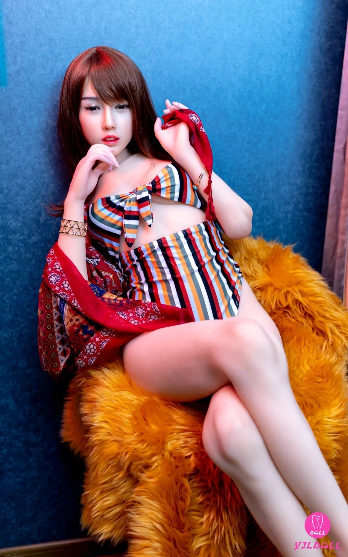 Madhavi 166CM/5FT4 B Cup TPE Body+Silicone Head Sex Doll