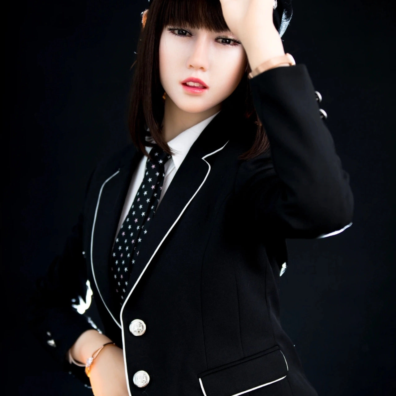 Nyssa 166CM/5FT4 B Cup TPE Body+Silicone Head Sex Doll