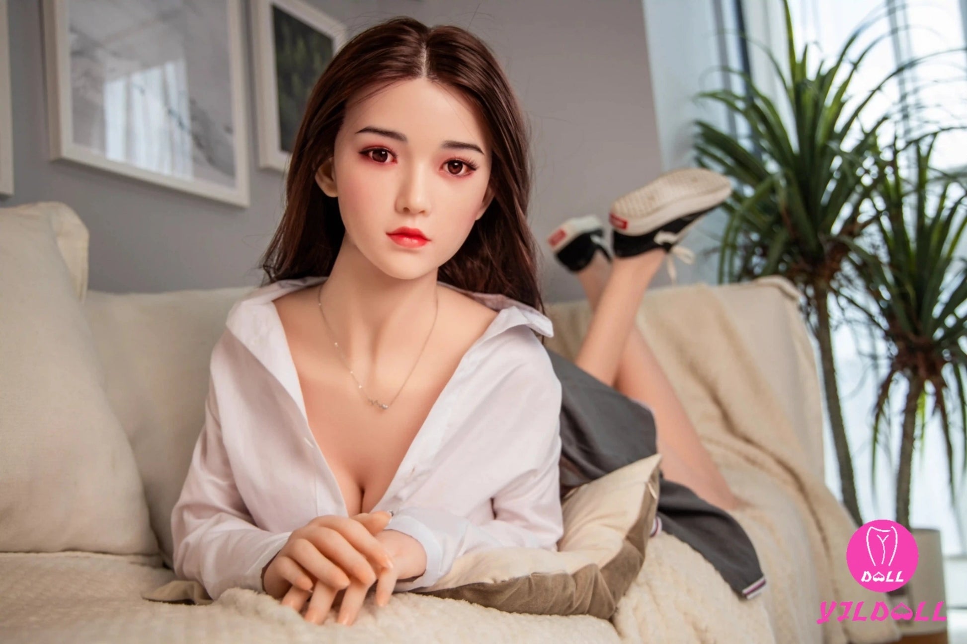 Zhou Ting 170CM/5FT6 D Cup TPE Body+Silicone Head Sex Doll