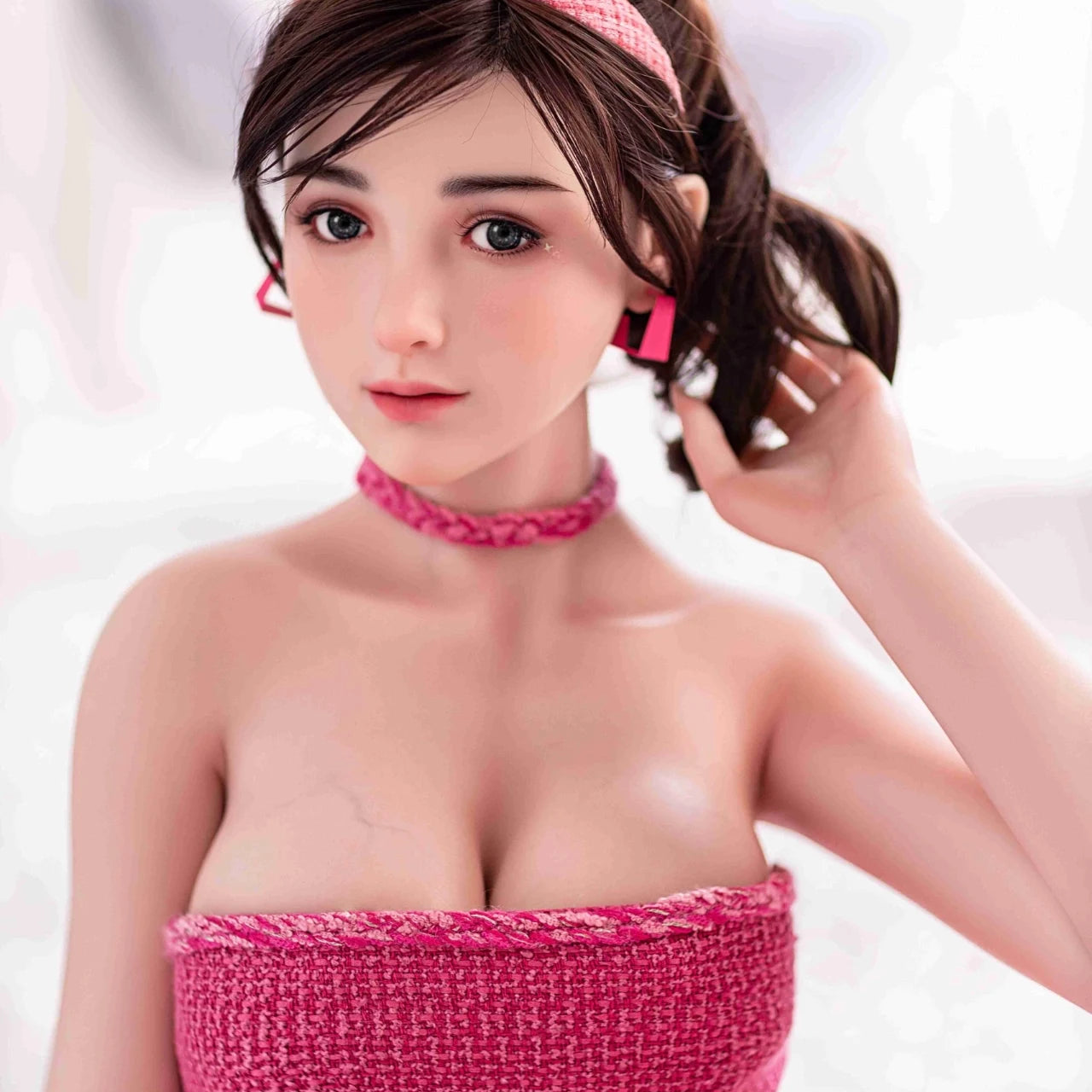 Joselyn 165CM/5FT4 D Cup TPE Body+Silicone Head Sex Doll