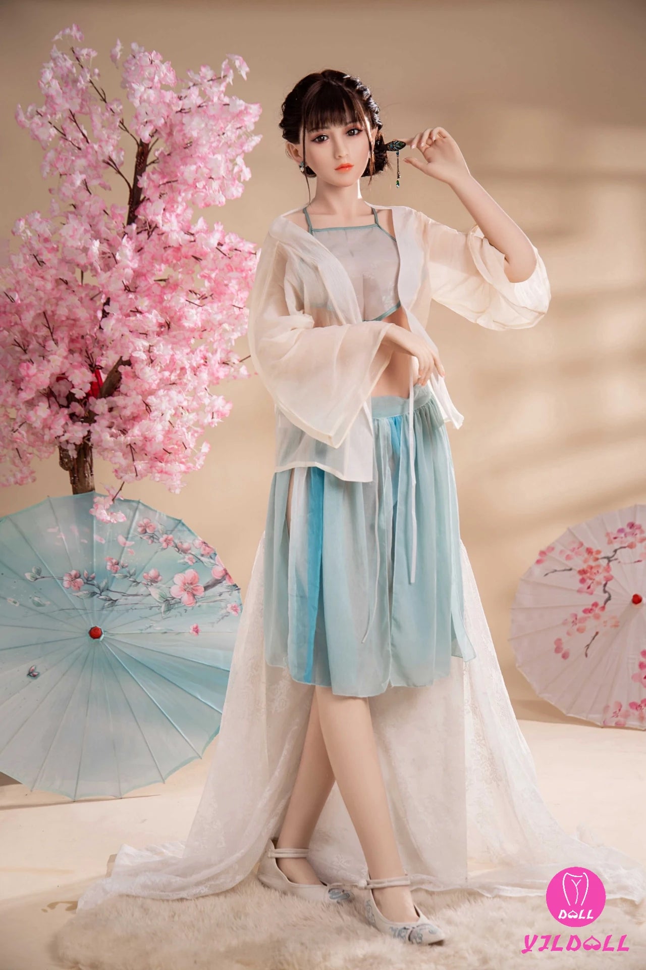 Zahra 165CM/5FT4 D Cup TPE Body+Silicone Head Sex Doll