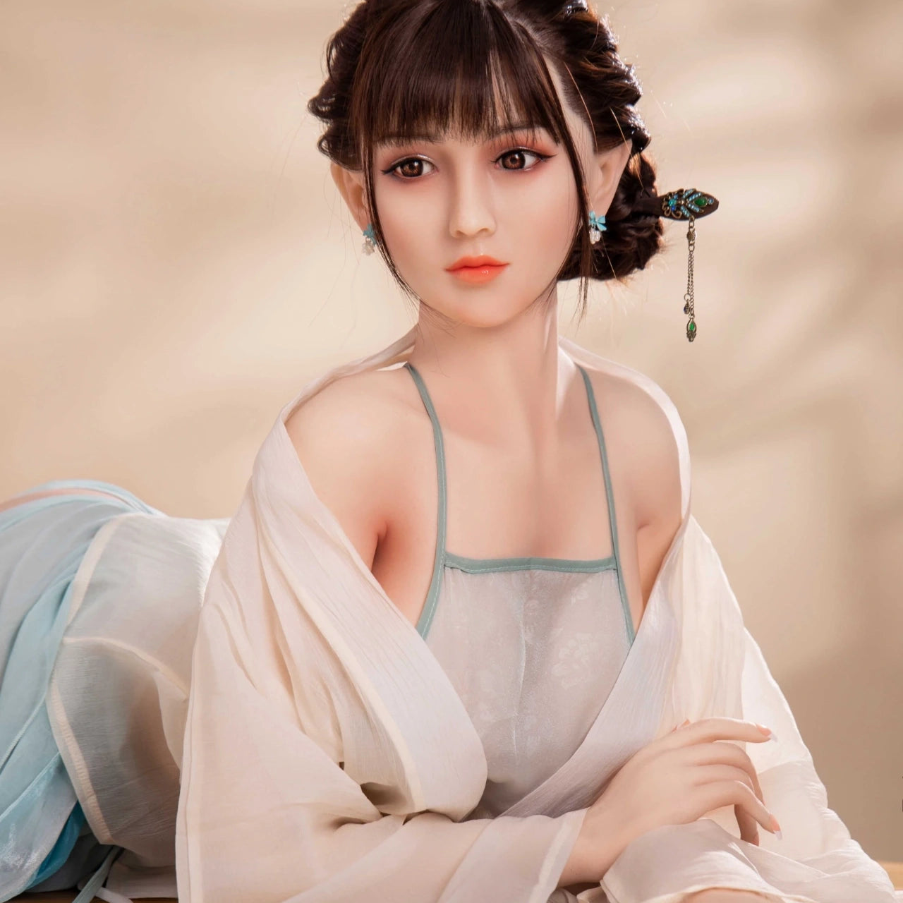 Zahra 165CM/5FT4 D Cup TPE Body+Silicone Head Sex Doll