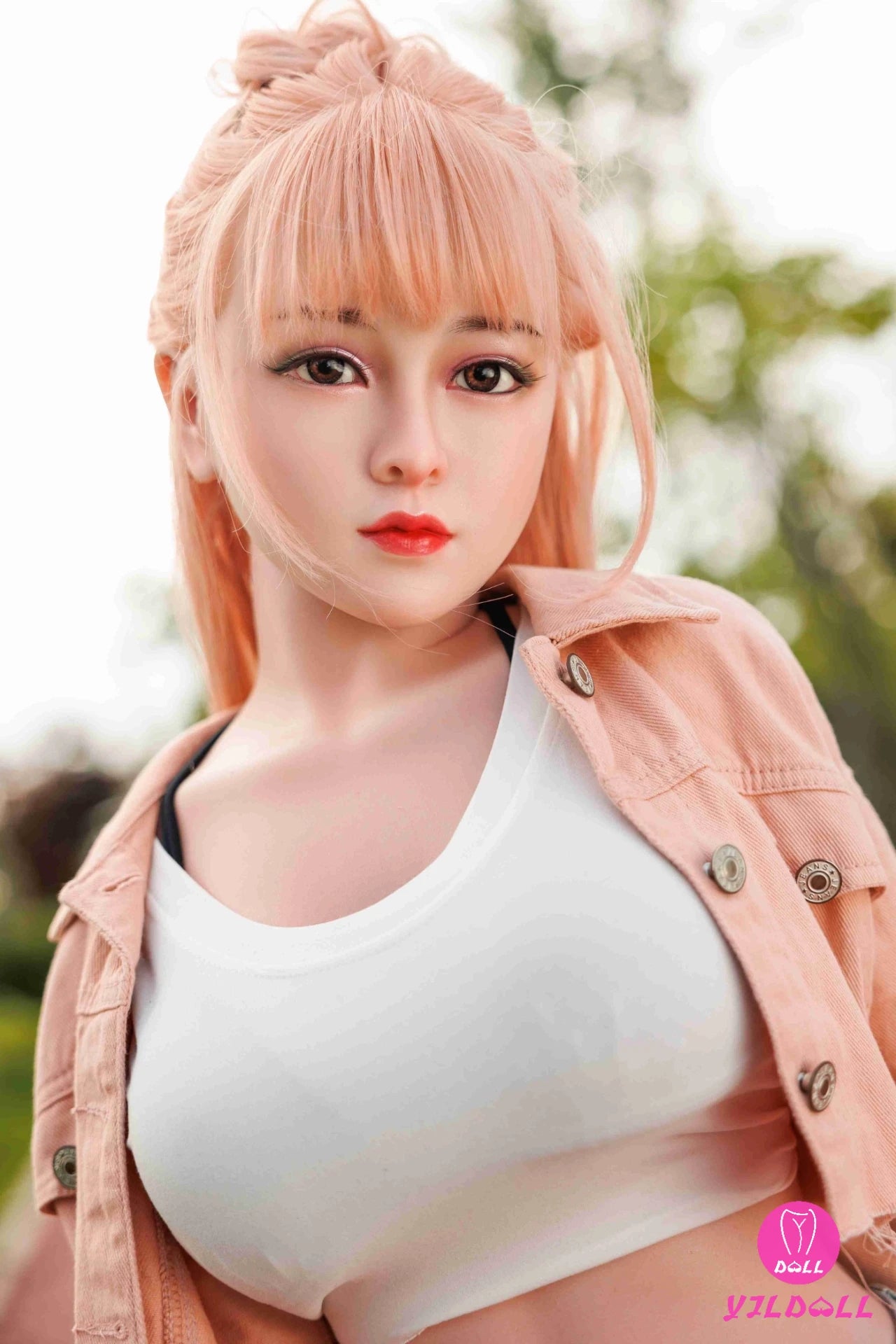 Ansley 148CM/4FT8 D Cup TPE Body+Silicone Head Sex Doll