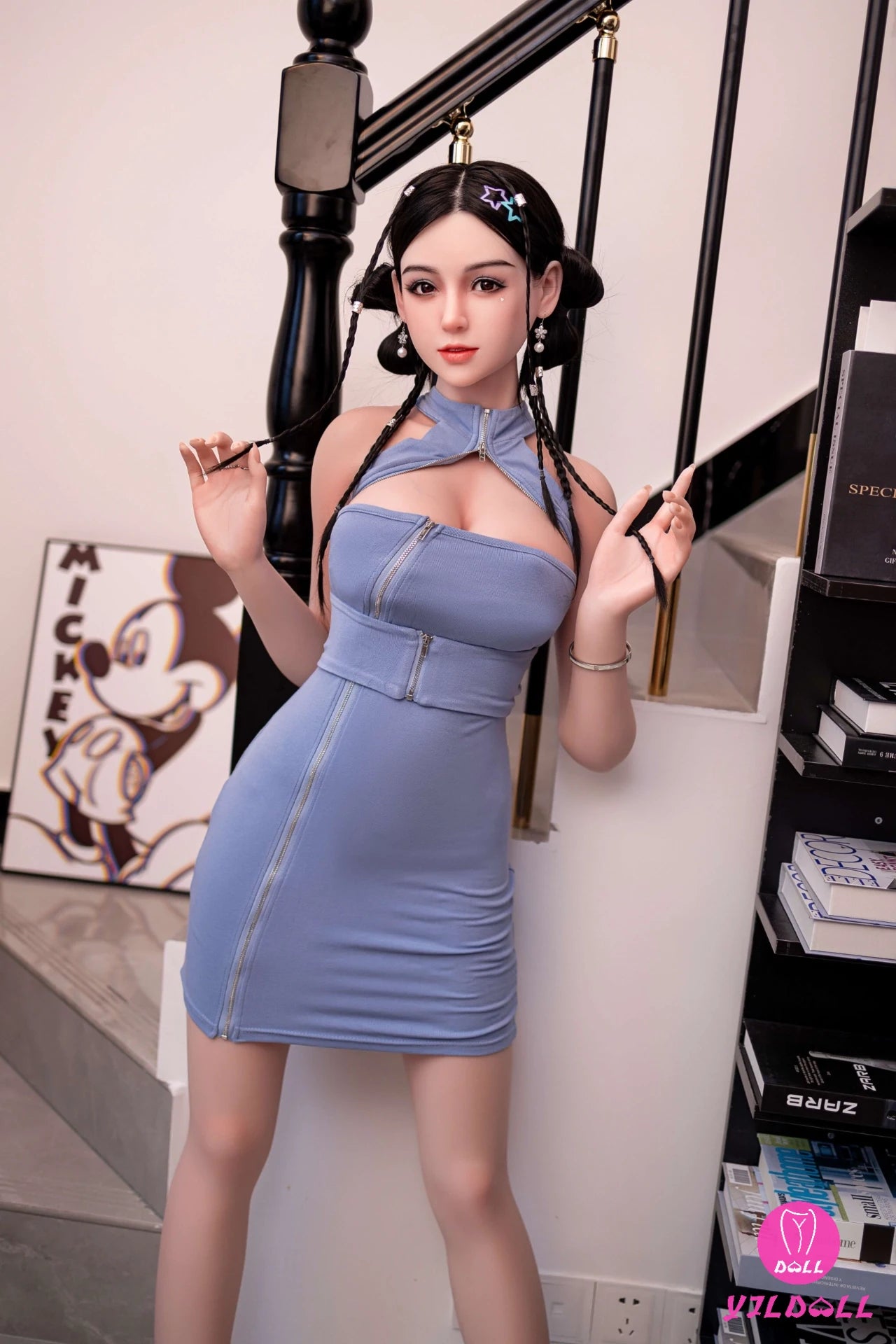 Ellen 148CM/4FT8 D Cup TPE Body+Silicone Head Sex Doll
