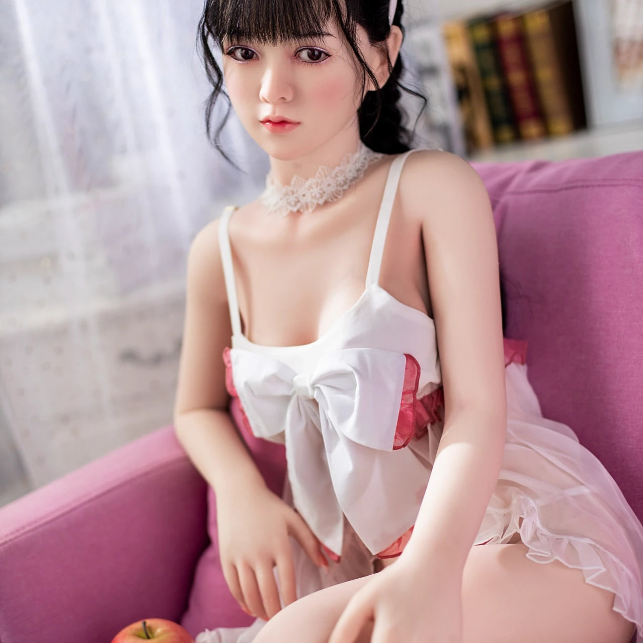 Nathalie 148CM/4FT8 C Cup TPE Body+Silicone Head Sex Doll