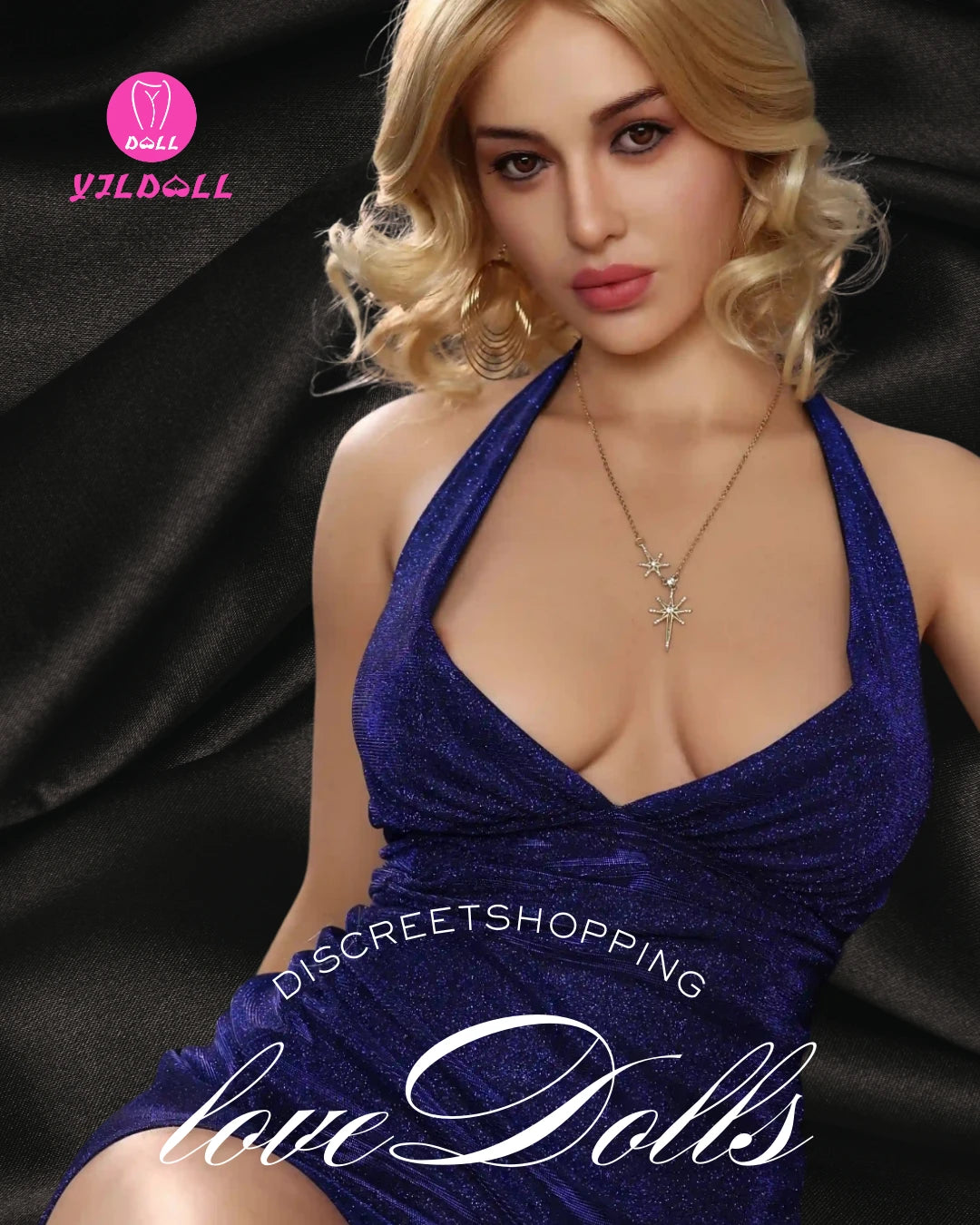 Lux Dolls brand feature - elegant blonde companion doll lifestyle photography