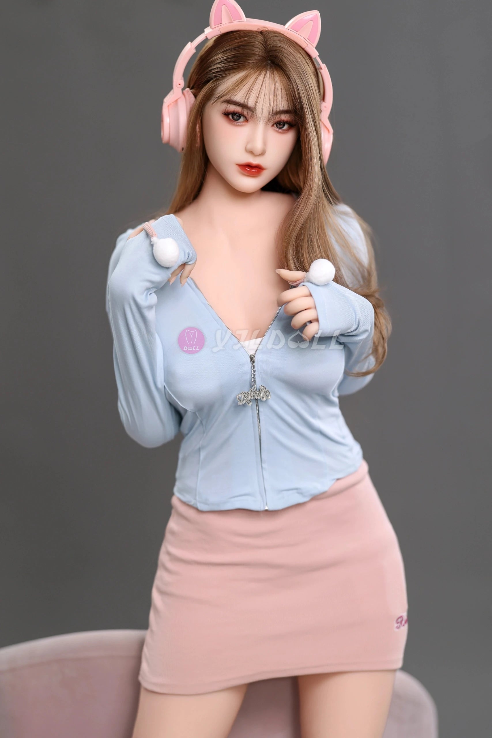 Lei Yu 168CM/5FT5 D Cup TPE Body+Silicone Head Sex Doll