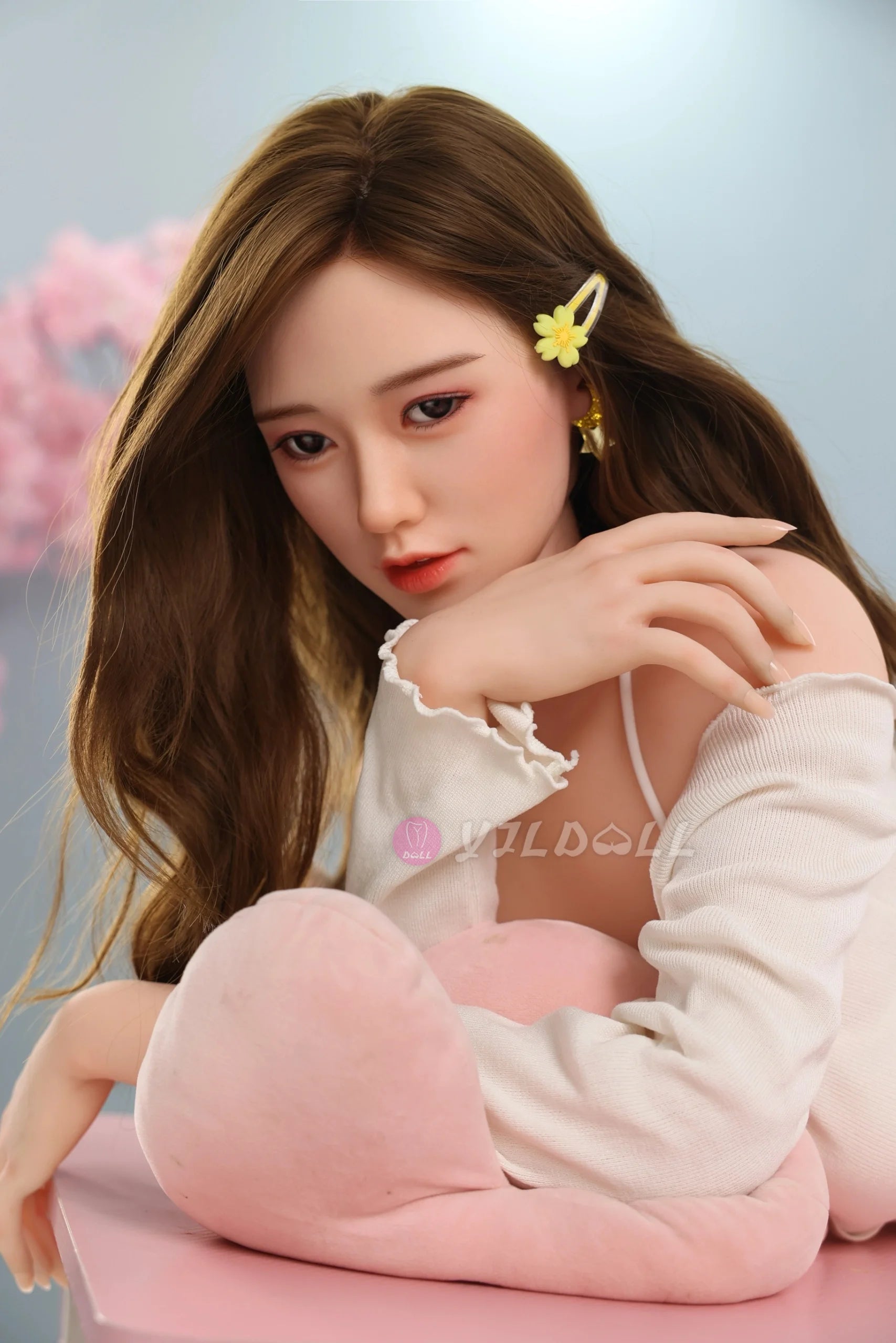 Long Li 170CM/5FT6 D Cup TPE Body+Silicone Head Sex Doll