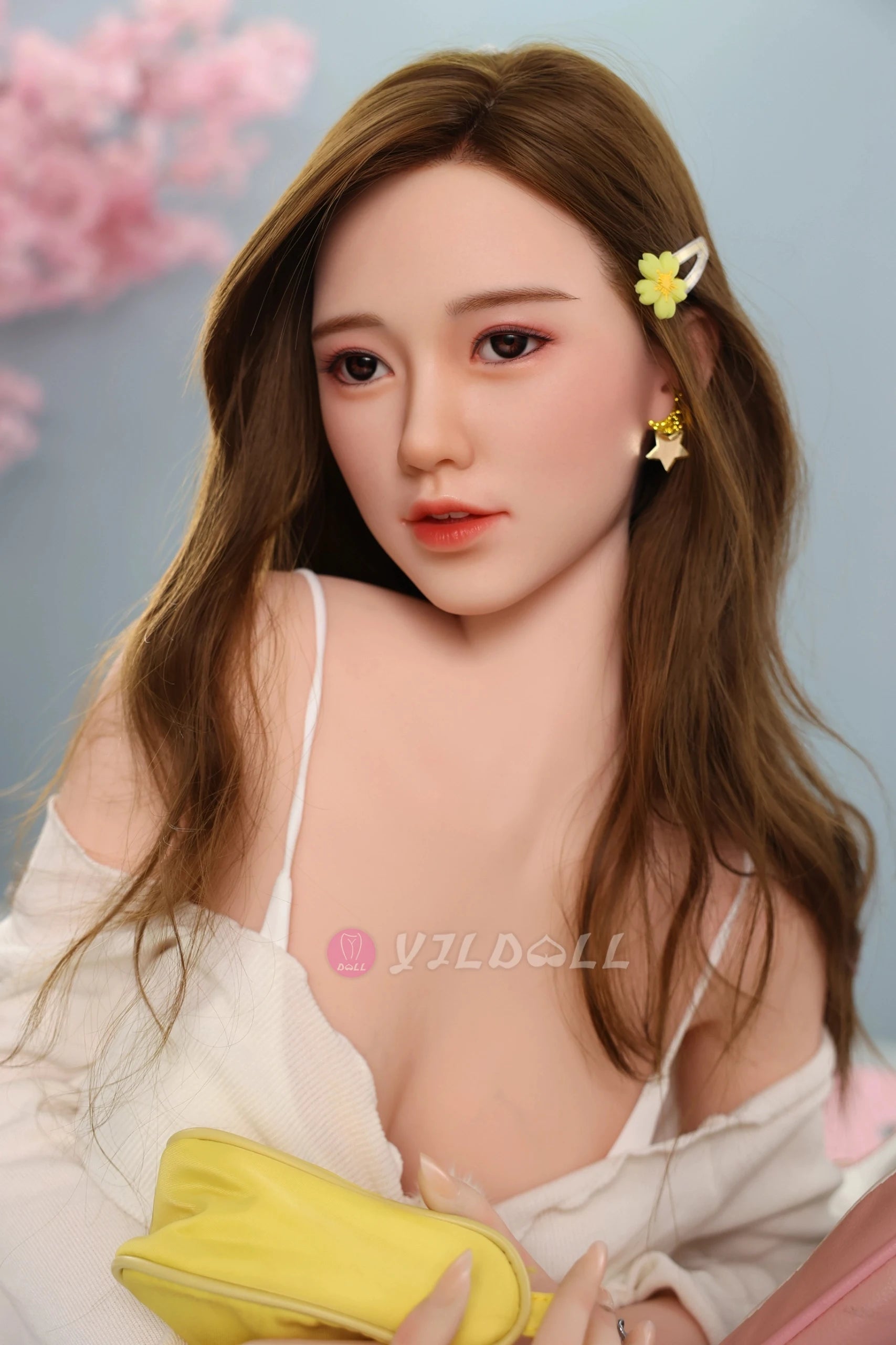 Long Li 170CM/5FT6 D Cup TPE Body+Silicone Head Sex Doll