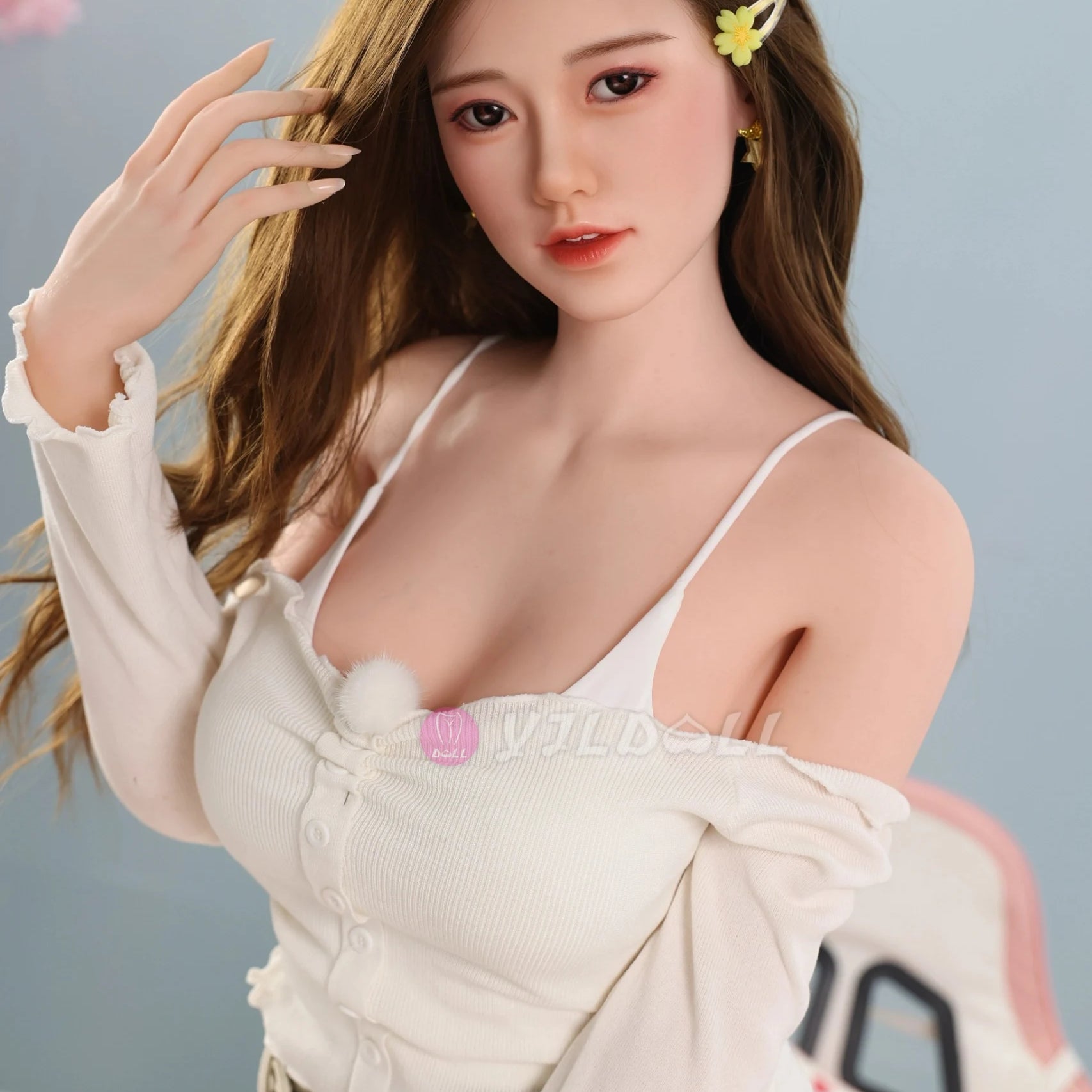 Long Li 170CM/5FT6 D Cup TPE Body+Silicone Head Sex Doll