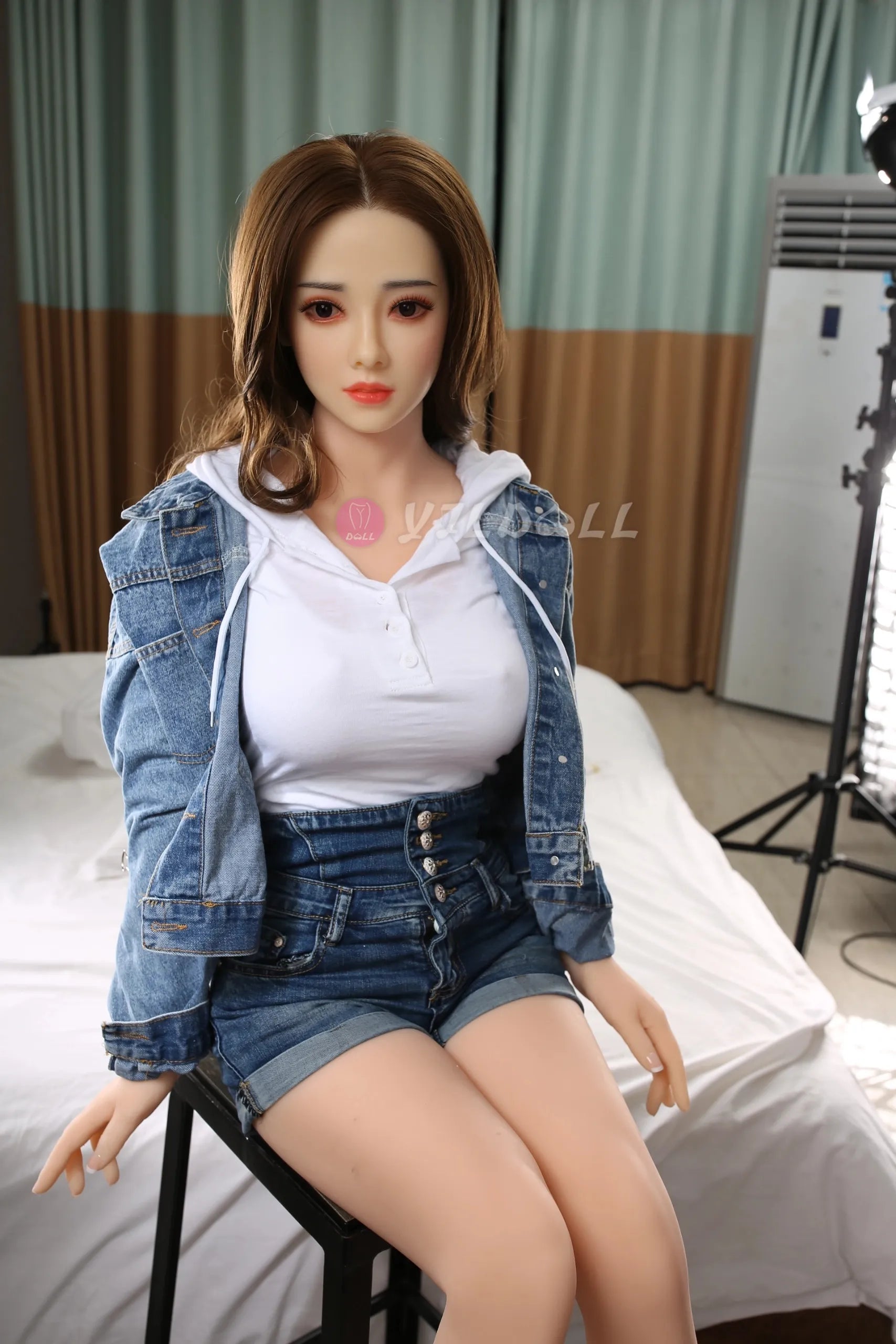 Shi Ling 170CM/5FT6 D Cup TPE Body+Silicone Head Sex Doll
